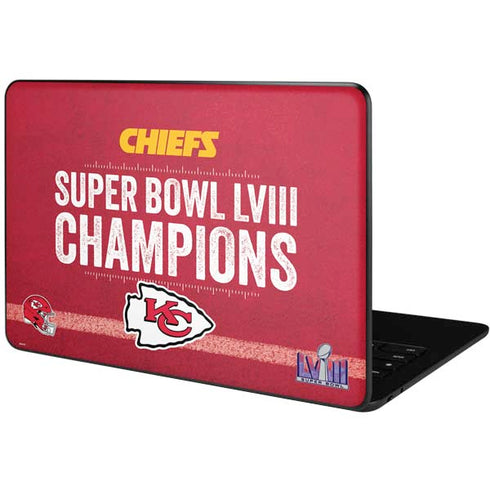 NFL Chiefs Super Bowl LVIII Champions Google Pixelbook Go Skin